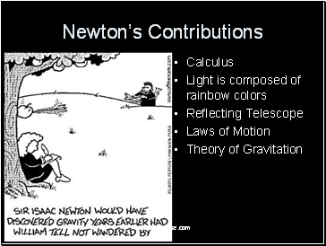 Newton’s Contributions