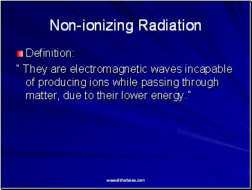 Non-ionizing Radiation