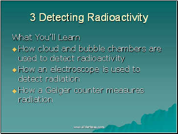Detecting Radioactivity