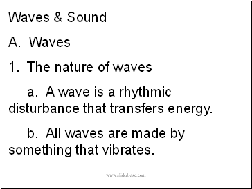 Waves & Sound