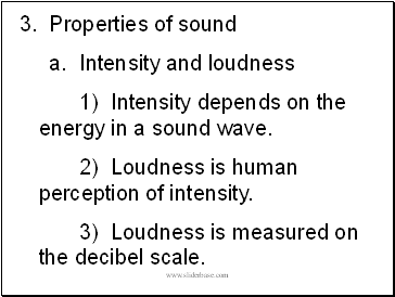 3. Properties of sound