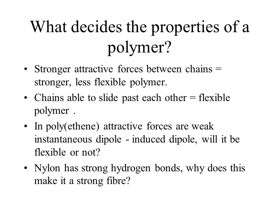 The Structure and Properties of Polymers Presentation