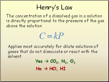 Henrys Law