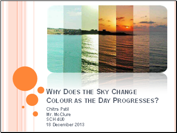 Why the sky changes colour