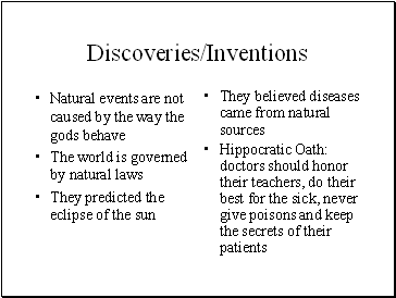 Discoveries/Inventions