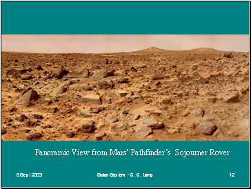 Panoramic View from Mars Pathfinders Sojourner Rover