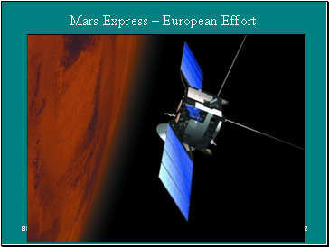 Mars Express  European Effort