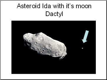 Asteroid Ida with its moon Dactyl