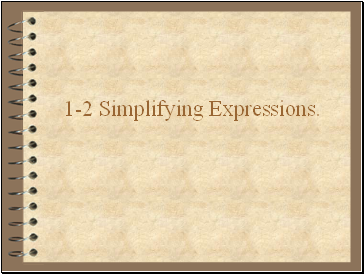 Simplifying expressions