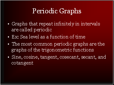 Periodic Graphs