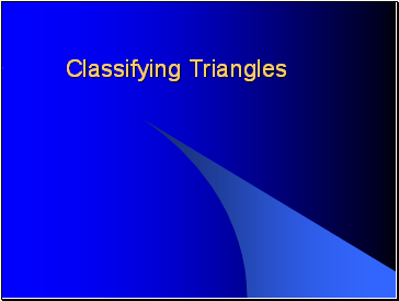 Triangle classification