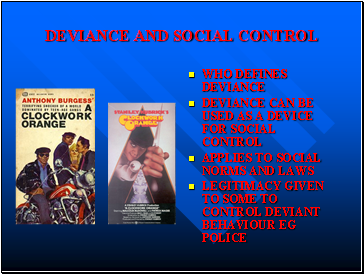 Deviance and social control