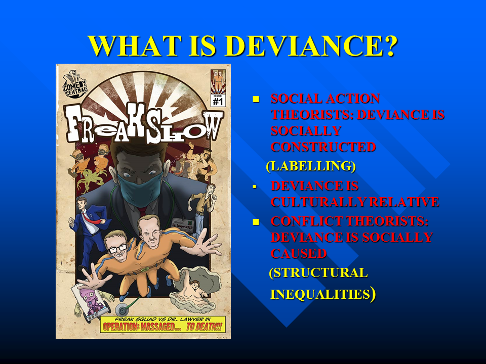 How do you explain the difference between crime and deviance?