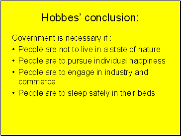 Hobbes conclusion