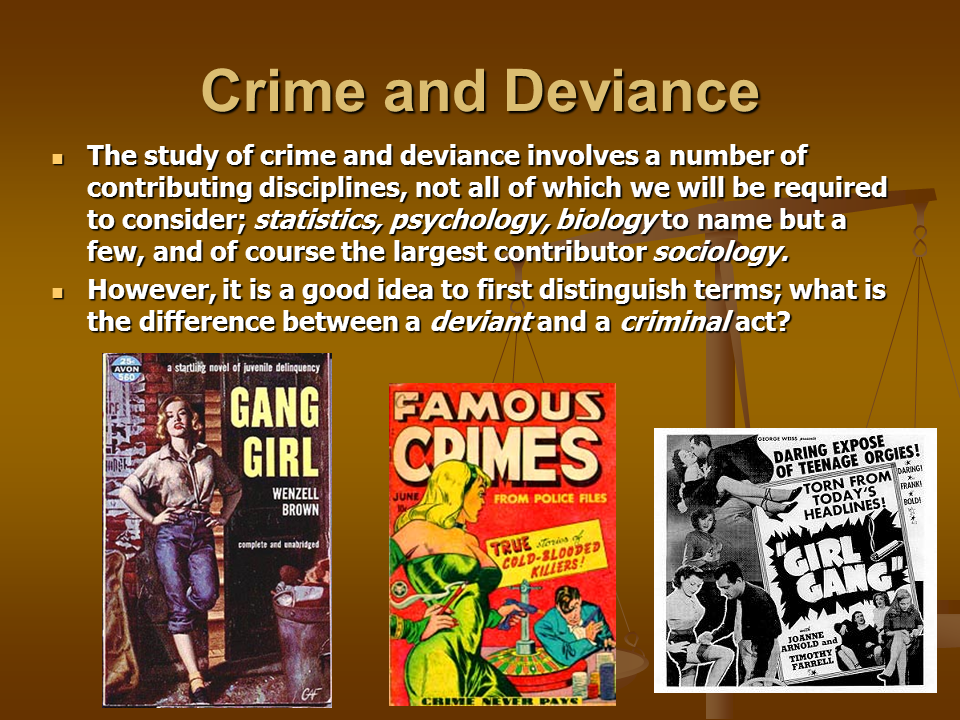 How do you explain the difference between crime and deviance?