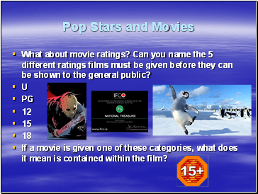 Pop Stars and Movies