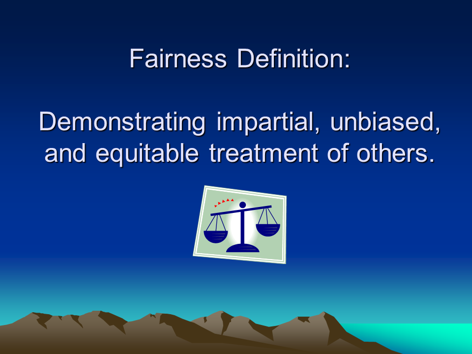 Character Education Fairness - Presentation English Language