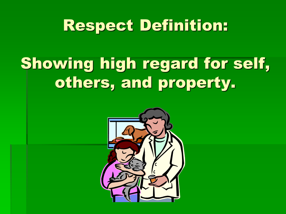 Character Education Respect - Presentation English Language