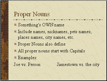 Proper Nouns