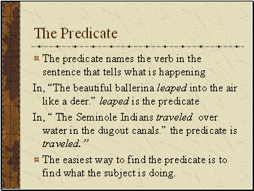 The Predicate