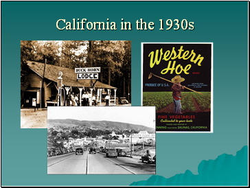California in the 1930s