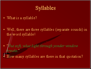 Syllables