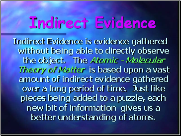 Indirect Evidence