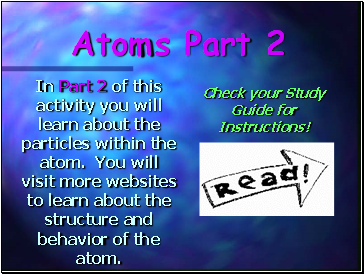 Atoms Part 2