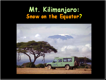 Mt. Kilimanjaro: