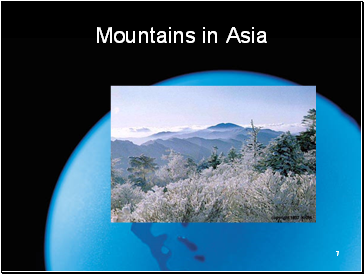 Mountains in Asia
