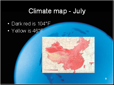 Climate map - July