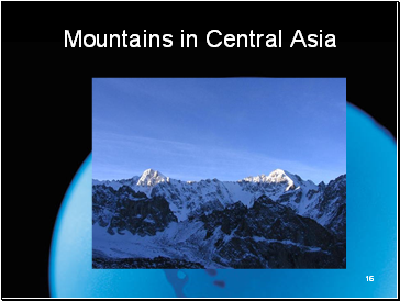 Mountains in Central Asia