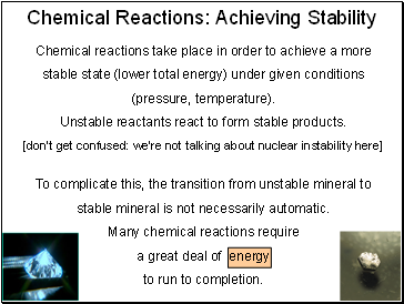 Chemical Reactions: Achieving Stability