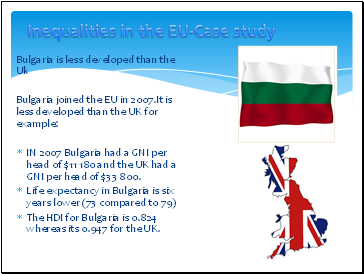 Inequalities in the EU-Case study