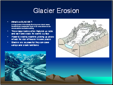 Glacier Erosion