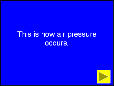 This is how air pressure occurs.