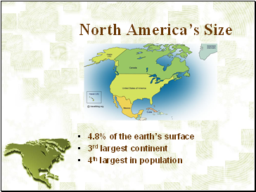 North Americas Size