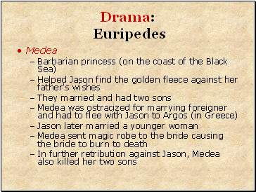 Drama: Euripedes
