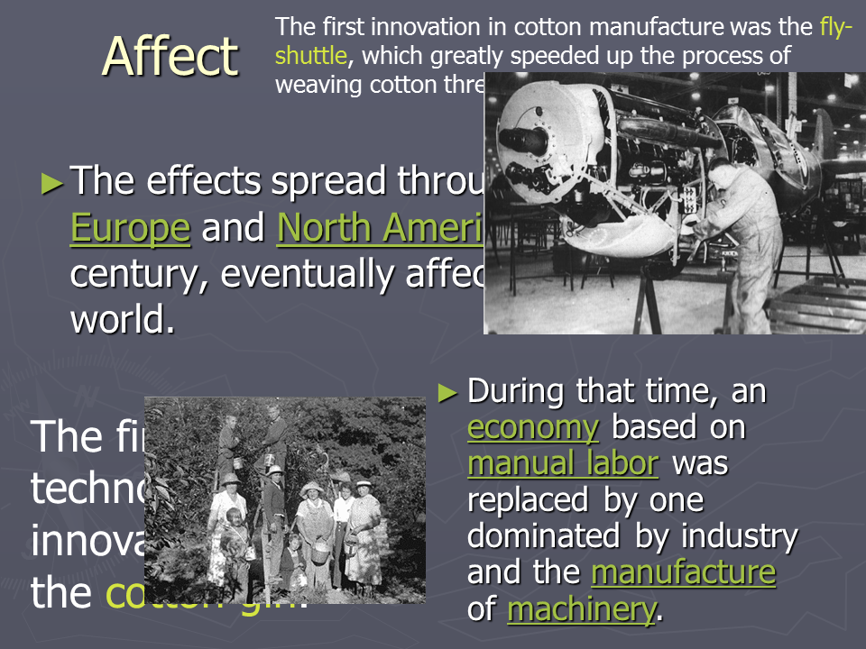 effects on the industrial revolution
