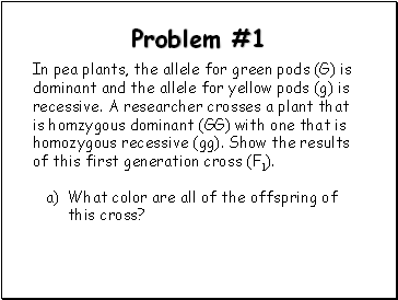 Problem #1