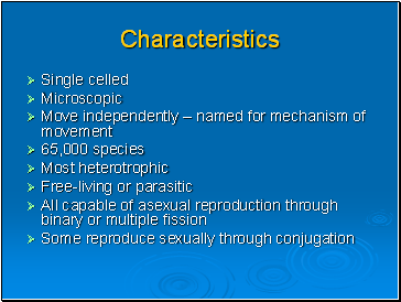 Characteristics