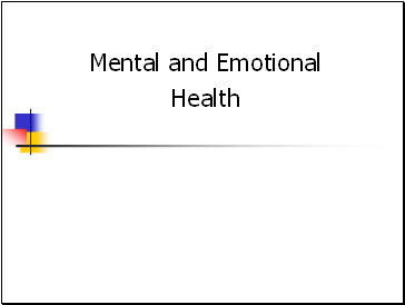 Mental Health and self-esteem