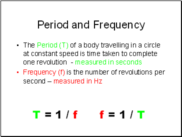 Period and Frequency