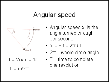 Angular speed