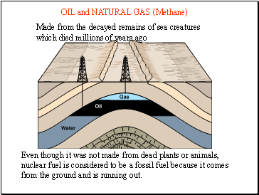 Oil and natural gas (Methane)