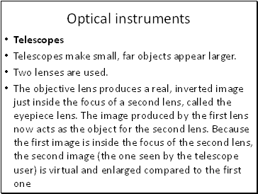 Optical instruments