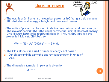 Units of power