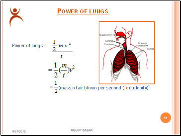 Power of lungs