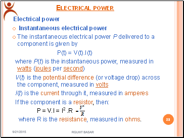 Electrical power