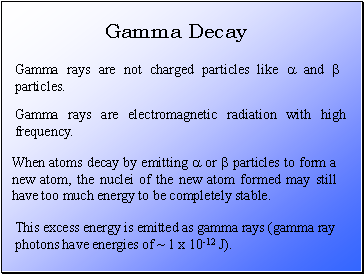 Gamma Decay